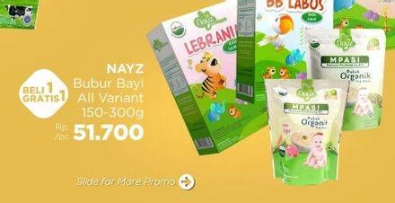 Promo Harga Nayz Bubur Bayi  - LotteMart