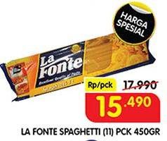 Promo Harga La Fonte Spaghetti 11 450 gr - Superindo