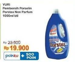 Promo Harga Yuri Porstex Pembersih Porselen Biru 1000 ml - Indomaret