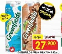 Promo Harga Greenfields Fresh Milk All Variants 950 ml - Superindo