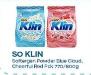Promo Harga So Klin Softergent Blue Cloud Fresh Breeze, Cheerful Red 770 gr - Indomaret