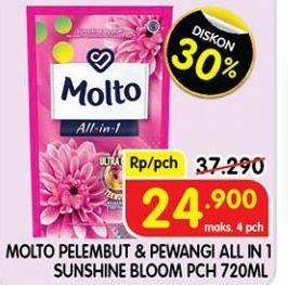 Promo Harga MOLTO All in 1 Pink Sunshine Bloom 720 ml - Superindo