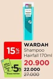 Promo Harga Wardah Shampoo Hairfall Treatment 170 ml - Watsons
