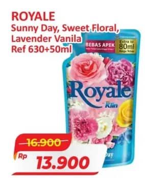 Promo Harga So Klin Royale Parfum Collection Sunny Day, Sweet Floral, Lavender Vanilla 680 ml - Alfamart