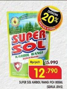 Promo Harga SUPERSOL Karbol Wangi All Variants 800 ml - Superindo