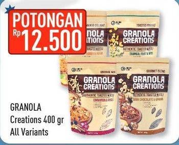 Promo Harga HUNDRED SEEDS Granola Creations All Variants 400 gr - Hypermart
