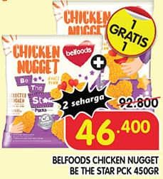 Promo Harga Belfoods Nugget Be The Star 450 gr - Superindo