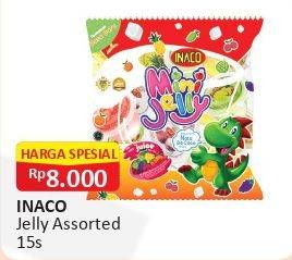 Promo Harga INACO Mini Jelly Assorted 15 pcs - Alfamart