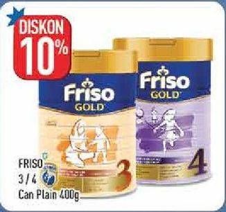 Promo Harga FRISO Gold 3/4 Susu Pertumbuhan Plain 400 gr - Hypermart