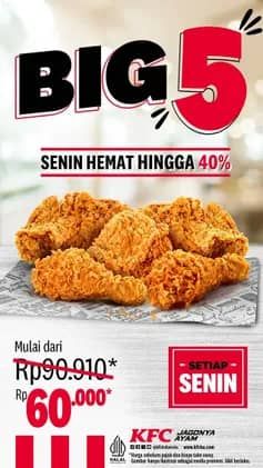 Promo Harga Senin Hemat Hingga 40%  - KFC