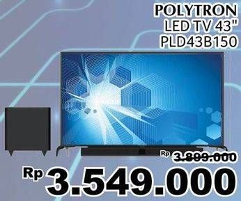 Promo Harga POLYTRON PLD-43B150 LED TV  - Giant