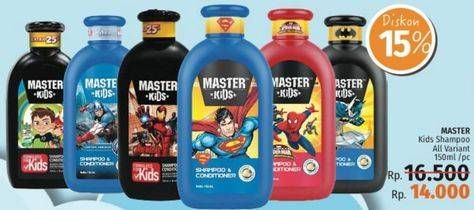 Promo Harga MASTER KIDS Shampoo All Variants 150 ml - LotteMart