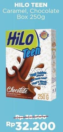 Promo Harga HILO Teen Vanilla Caramel, Chocolate 250 gr - Alfamart