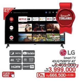 Promo Harga LG UQ7500 UHD TV 43UQ7500PSF 43 Inch  - LotteMart