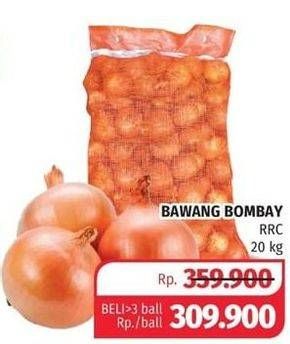 Promo Harga Bawang Bombay RRC 20 kg - Lotte Grosir