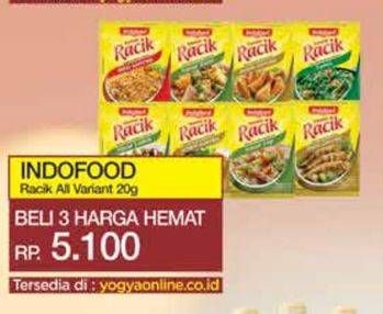 Promo Harga Indofood Bumbu Racik All Variants 20 gr - Yogya