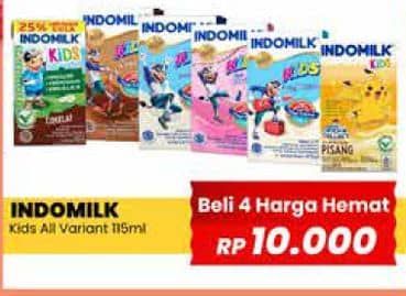 Promo Harga Indomilk Susu UHT Kids All Variants 115 ml - Yogya