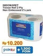 Promo Harga Indomaret Tissue Roll 2 Ply Non Embossed 2 roll - Indomaret