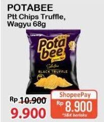 Promo Harga Potabee Snack Potato Chips Black Truffle, Wagyu Beef Steak 68 gr - Alfamart