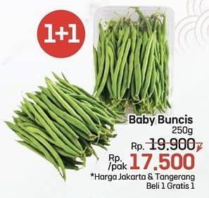 Promo Harga Buncis Baby per 250 gr - LotteMart