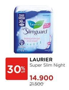 Promo Harga LAURIER Super Slimguard Night 30cm 14 pcs - Indomaret