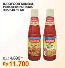 Promo Harga INDOFOOD Sambal Pedas, Ekstra Pedas 335 ml - Indomaret