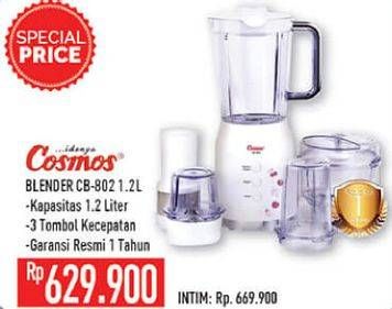 Promo Harga COSMOS CB 802 | Blender 1200 ml - Hypermart