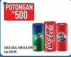 Promo Harga Coca Cola/ Fanta/ Sprite 330ml  - Hypermart