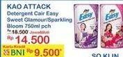 Promo Harga ATTACK Easy Detergent Liquid Sparkling Blooming, Sweet Glamour 750 ml - Indomaret