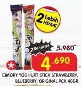 Promo Harga Cimory Yogurt Stick Blueberry, Strawberry 40 gr - Superindo