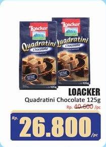 Promo Harga Loacker Quadratini Wafer Chocolate 125 gr - Hari Hari