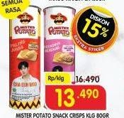 Promo Harga Mister Potato Snack Crisps All Variants 80 gr - Superindo