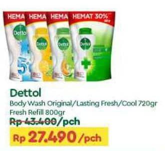 Promo Harga Dettol Body Wash Original, Lasting Fresh, Cool, Fresh 720 ml - TIP TOP