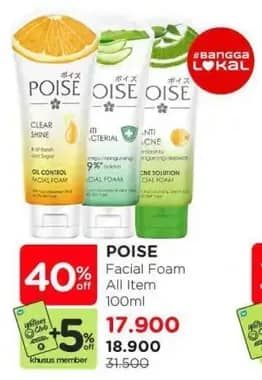 Poise Facial Foam