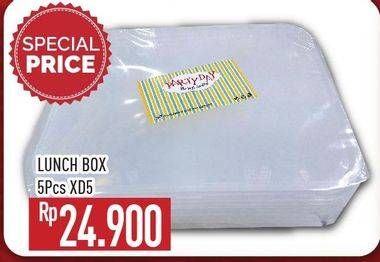 Promo Harga Lunch Box XD5 per 5 pcs - Hypermart