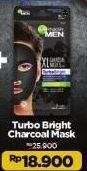 Promo Harga Garnier Men Charchoal Tissue Mask Power White 20 gr - Alfamart