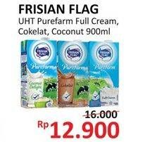 Promo Harga FRISIAN FLAG Susu UHT Purefarm Full Cream, Chocolate, Coconut Delight 900 ml - Alfamidi