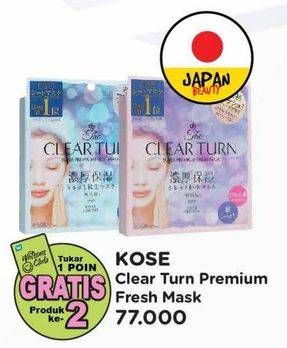 Promo Harga Kose Clear Turn Premium Fresh Mask All Variants 27 ml - Watsons