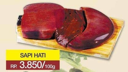 Promo Harga Beef Liver (Hati Sapi) per 100 gr - Yogya