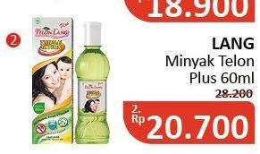 Promo Harga CAP LANG Minyak Telon Lang Plus 60 ml - Alfamidi