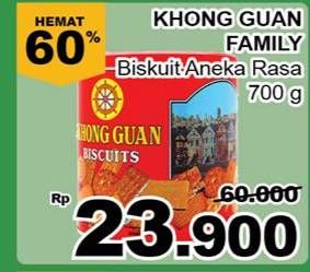 Promo Harga KHONG GUAN Assorted Biscuit Red 650 gr - Giant