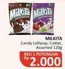 Promo Harga Milkita Milkshake Candy Chocolate, Assorted 120 gr - Alfamidi