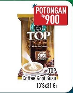 Promo Harga Top Coffee Kopi per 10 sachet 31 gr - Hypermart