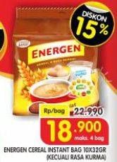 Promo Harga Energen Cereal Instant Kecuali Kurma per 10 sachet 30 gr - Superindo
