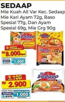 Promo Harga Sedaap Mie Goreng Original 90 gr - Alfamart