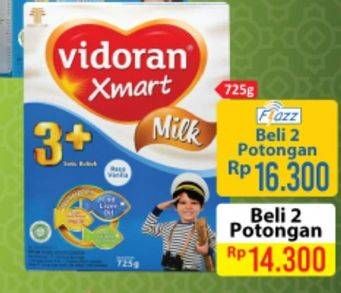 Promo Harga VIDORAN Xmart 3+ per 2 box 725 gr - Alfamart