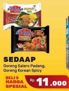 Promo Harga SEDAAP Mie Goreng Salero Padang/ Korean Spicy  - Yogya