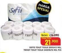 Promo Harga Softo Toilet Tissue/ Trendy Toilet Tissue  - Superindo
