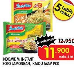 Promo Harga INDOMIE Mi Kuah Soto Lamongan, Kaldu Ayam 65 gr - Superindo