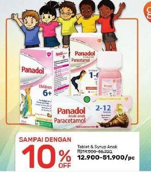 Promo Harga PANADOL Tablet & Sirup Anak  - Guardian